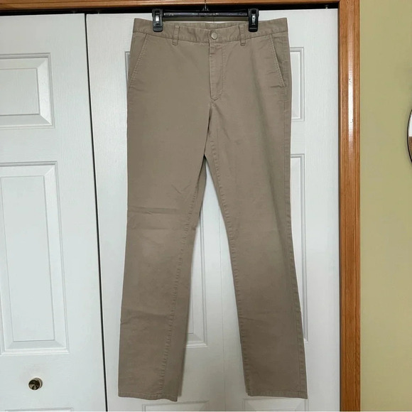 Bonobos Slim Tailored Flat Front Tan Chino Pants - Picture 1 of 6